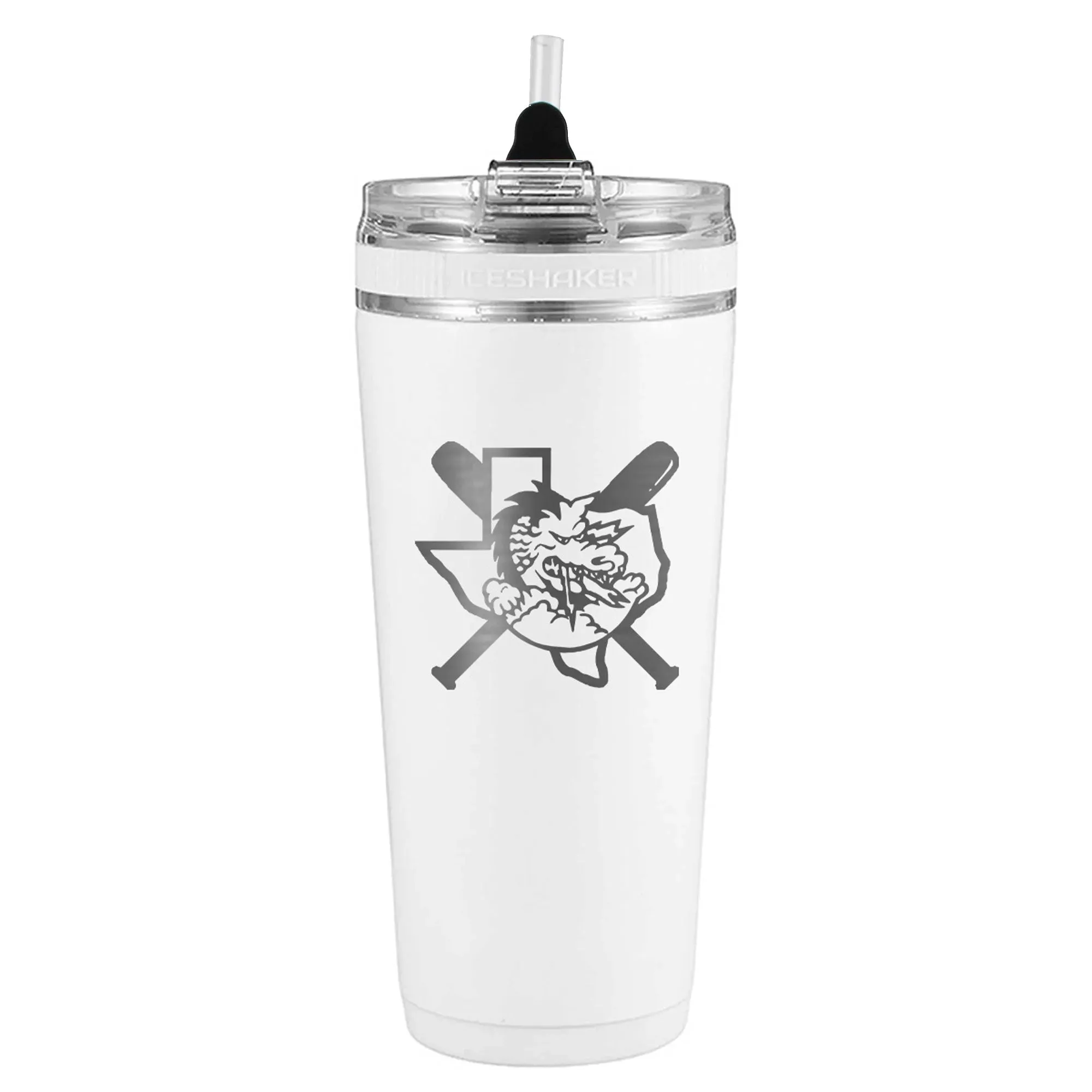 Southlake Dragons Youth Baseball 26oz Flex Bottle - White