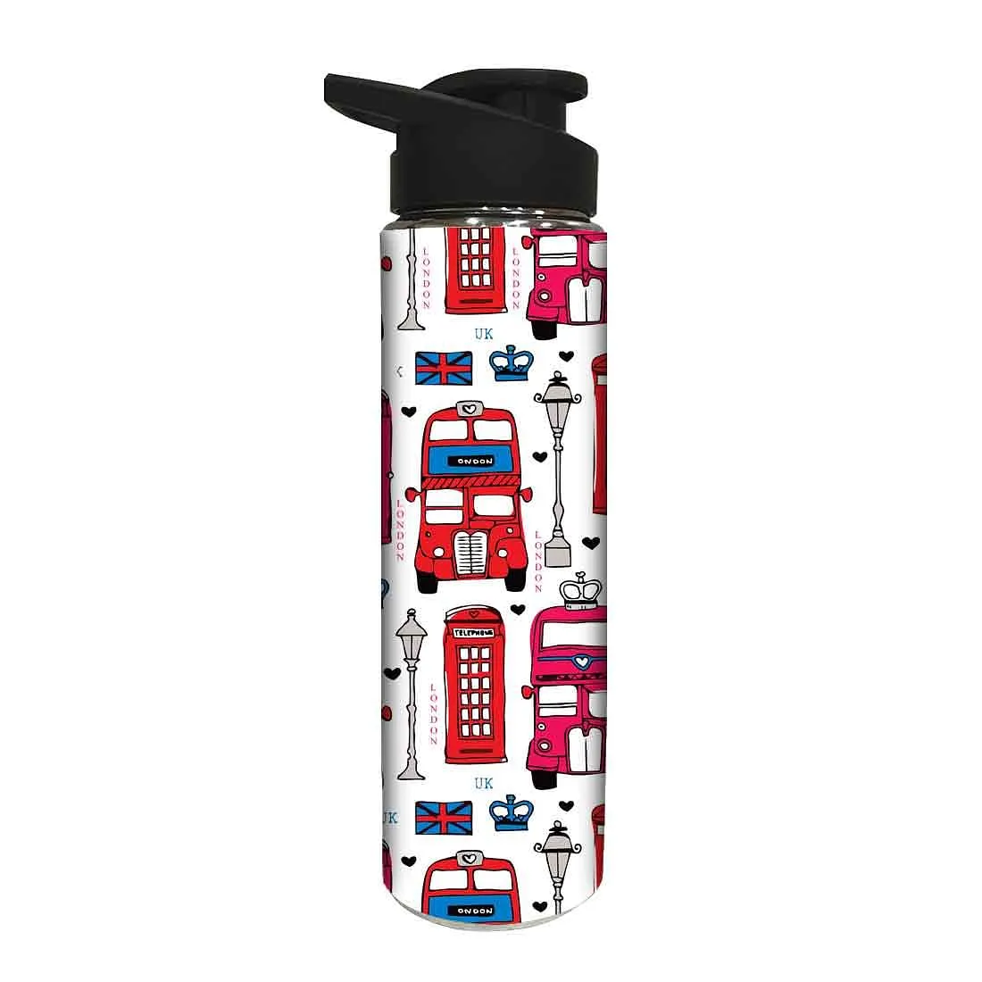 Stainless Steel Sipper Bottle for Birthday Return Gifts - Red Bus