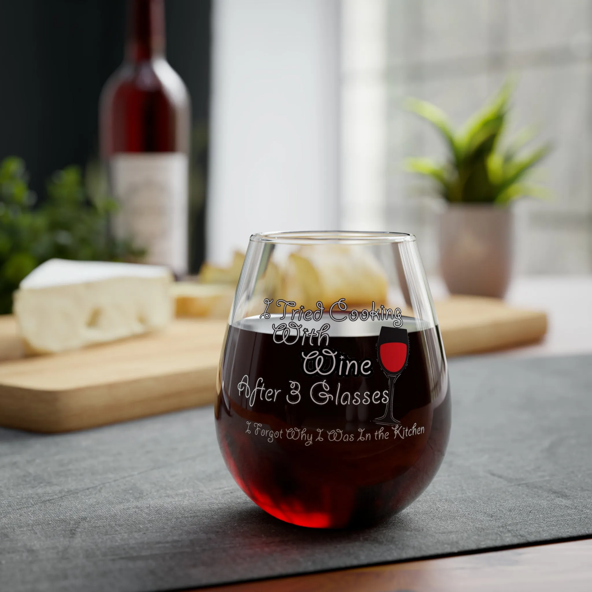 Stemless Wine Glass. Cute Glass For Wine. Gift for Wine Drinkers. Gift For Her. Gift For Mom. Wine Lover. Wine Glass