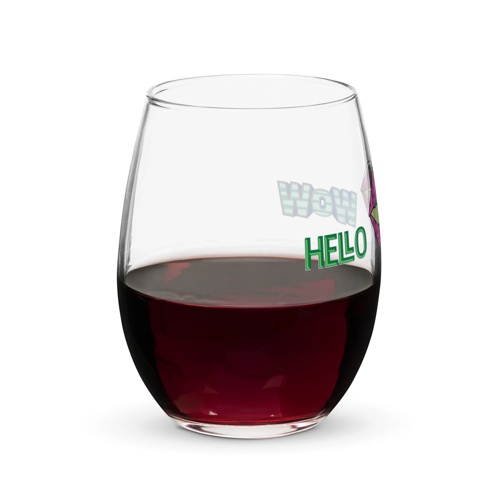 Stemless wine glass