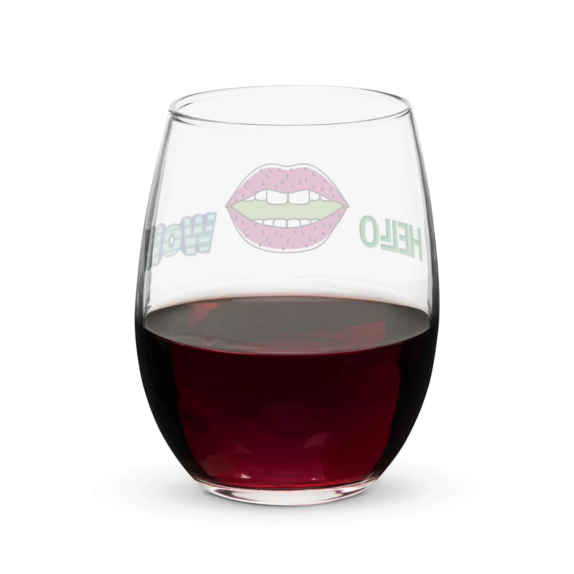 Stemless wine glass