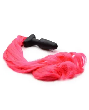 Tailz Pony Tail Anal Plug - Hot Pink