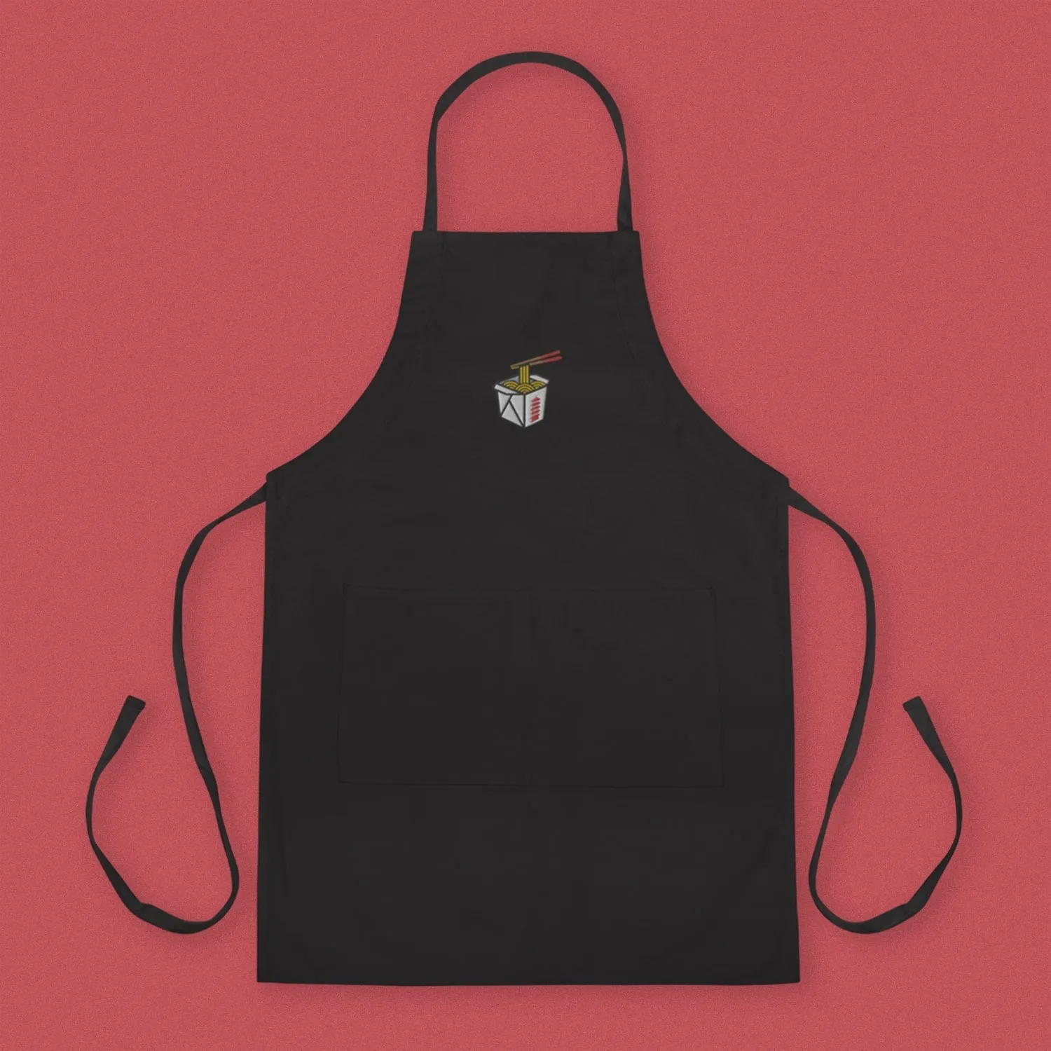 Takeout Box Embroidered Apron