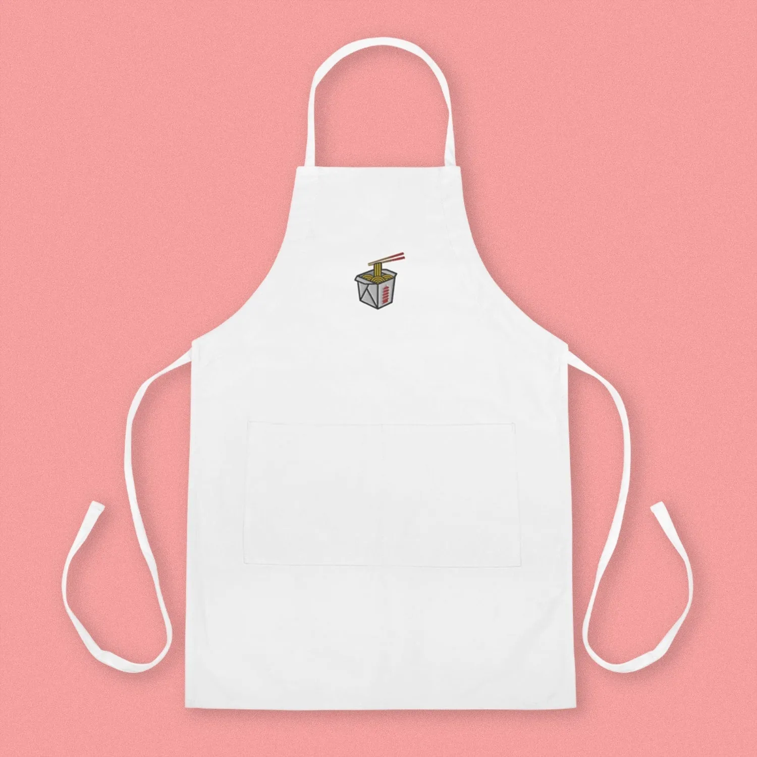 Takeout Box Embroidered Apron