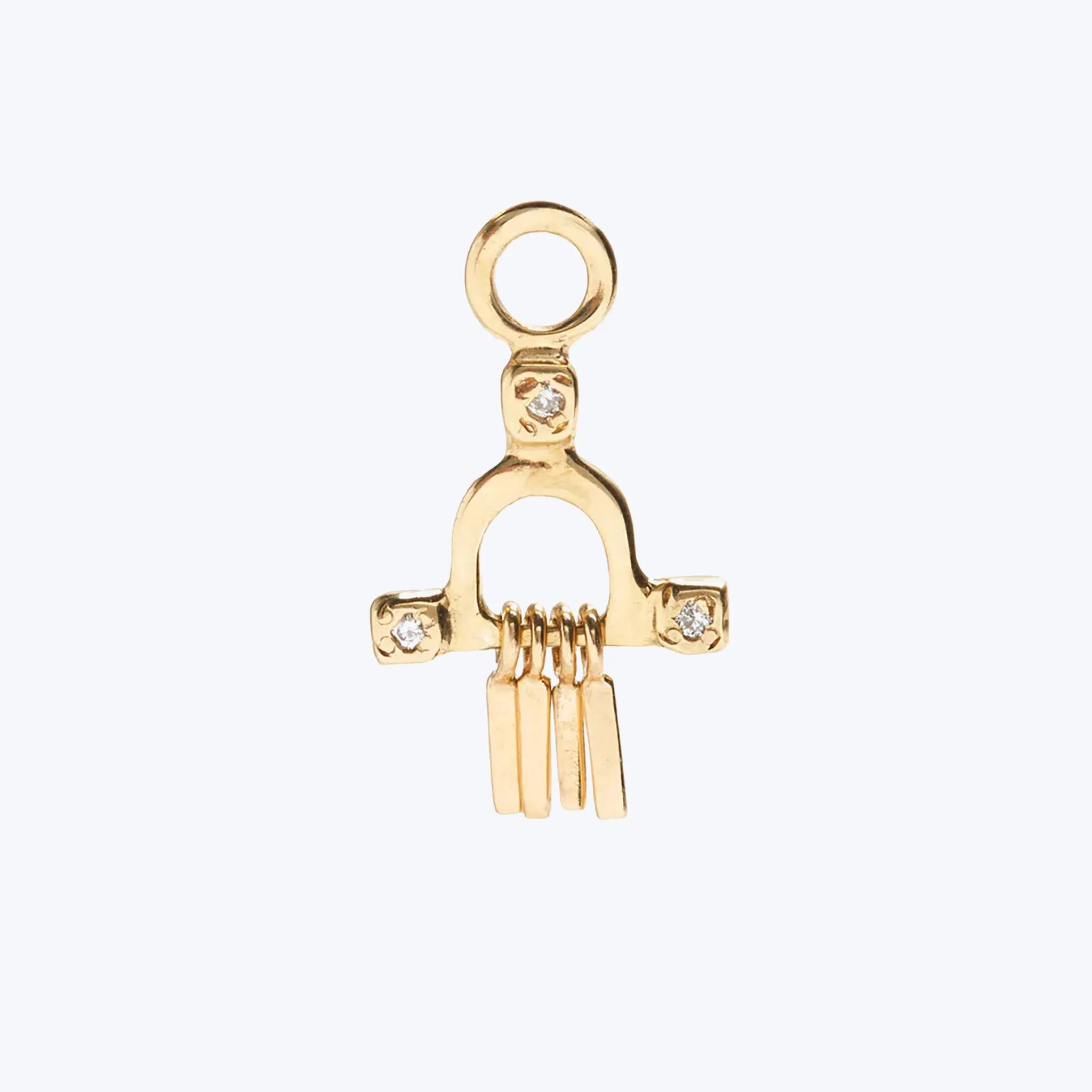 Temple Earring Charm 10k