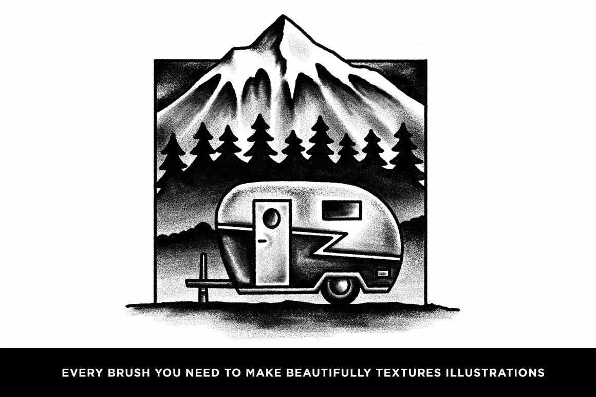 The Classic Procreate Illustration Brush Pack featuring Sam Larson