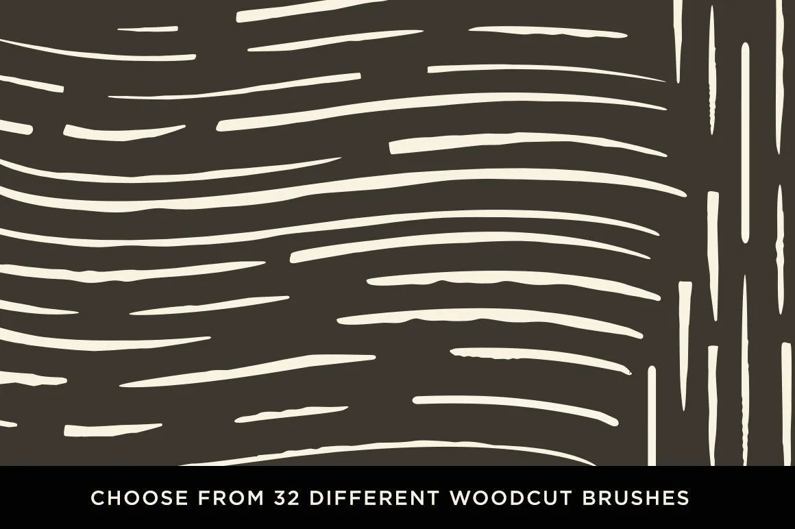 The Woodcut Brush Kit for Affinity Designer