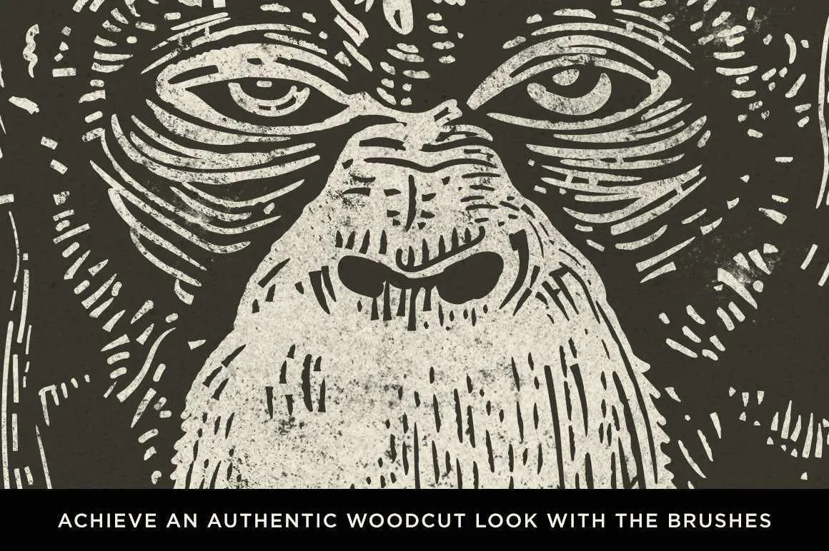 The Woodcut Brush Kit for Affinity Designer