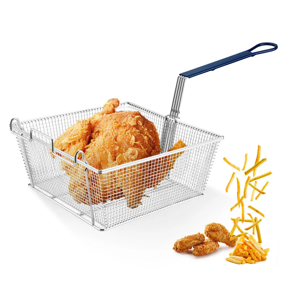 TheLAShop 13" Large Fryer Basket Replacement 8.8 lbs Capacity