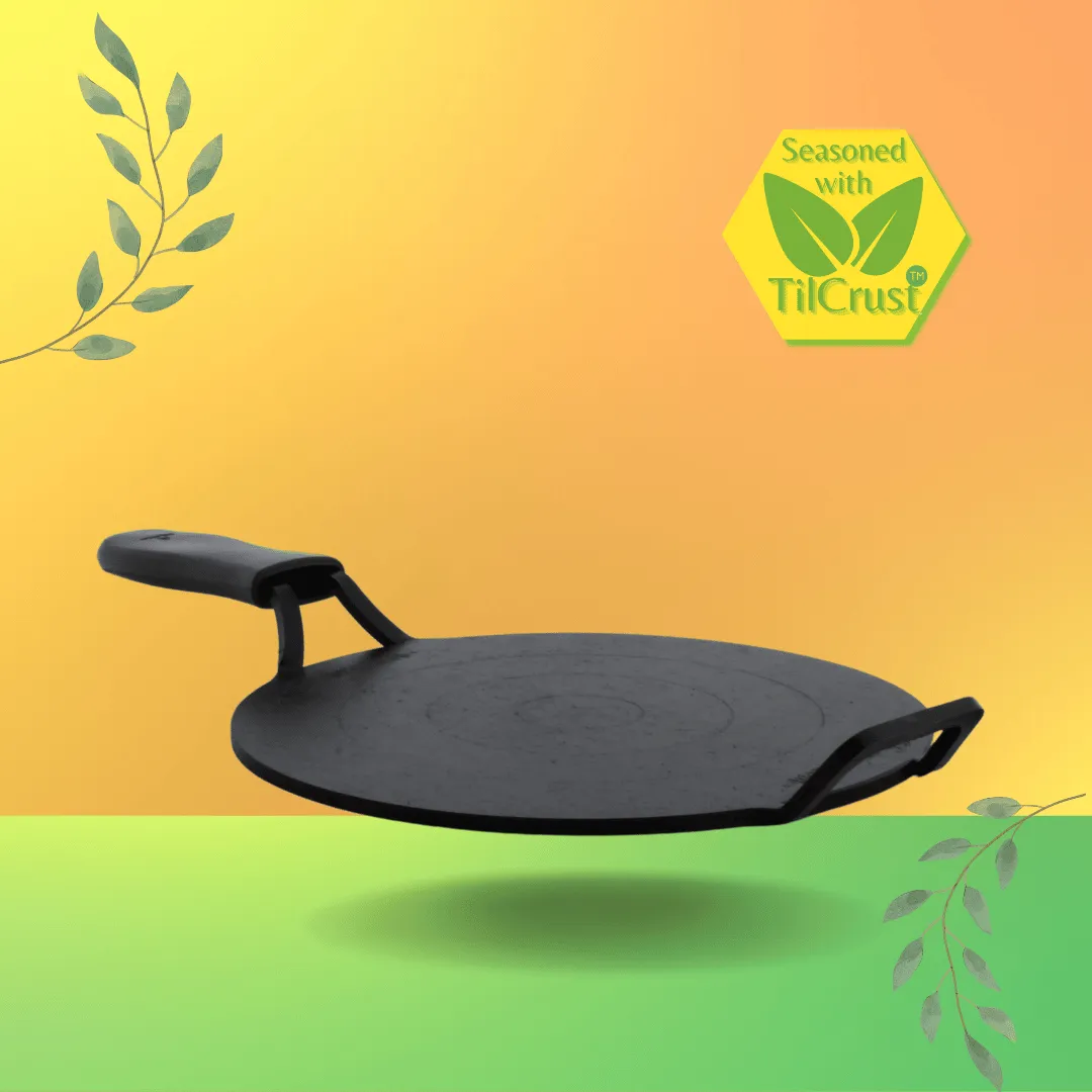 Trilonium Triple Seasoned Iron Dhruva Tawa 28cms, 3 kgs