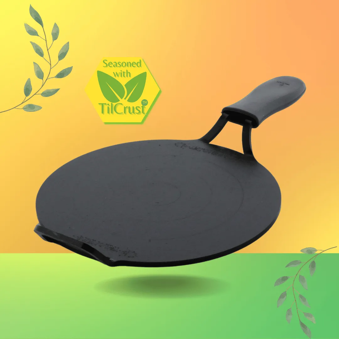 Trilonium Triple Seasoned Iron Dhruva Tawa 28cms, 3 kgs