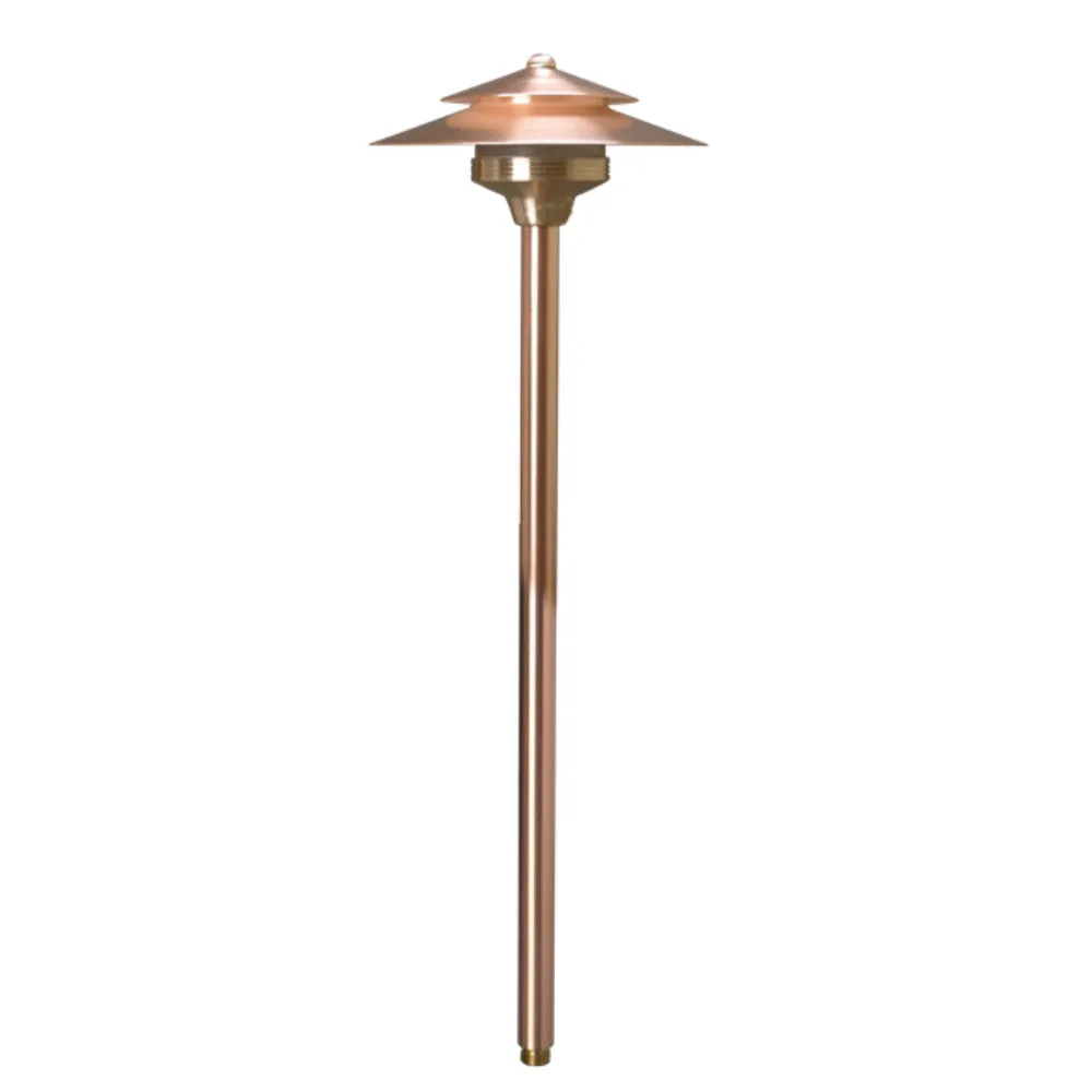 Unique - CM-NL - Cambridge Path Light 18" Riser Copper Housing Natural Copper Finish No Lamp