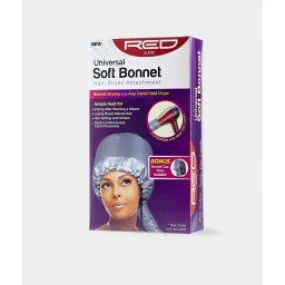 Universal Soft Bonnet Hair Dryer Attachment Red by kiss