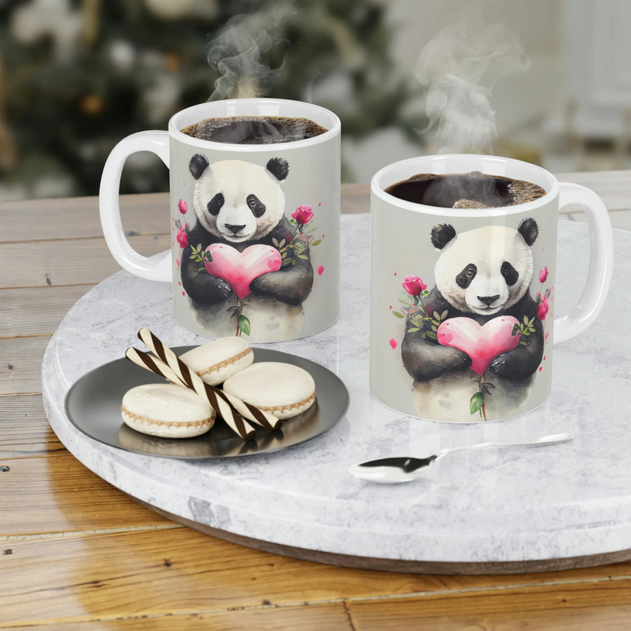 Valentines Panda 01 - Ceramic Mug (11oz\15oz\20oz)