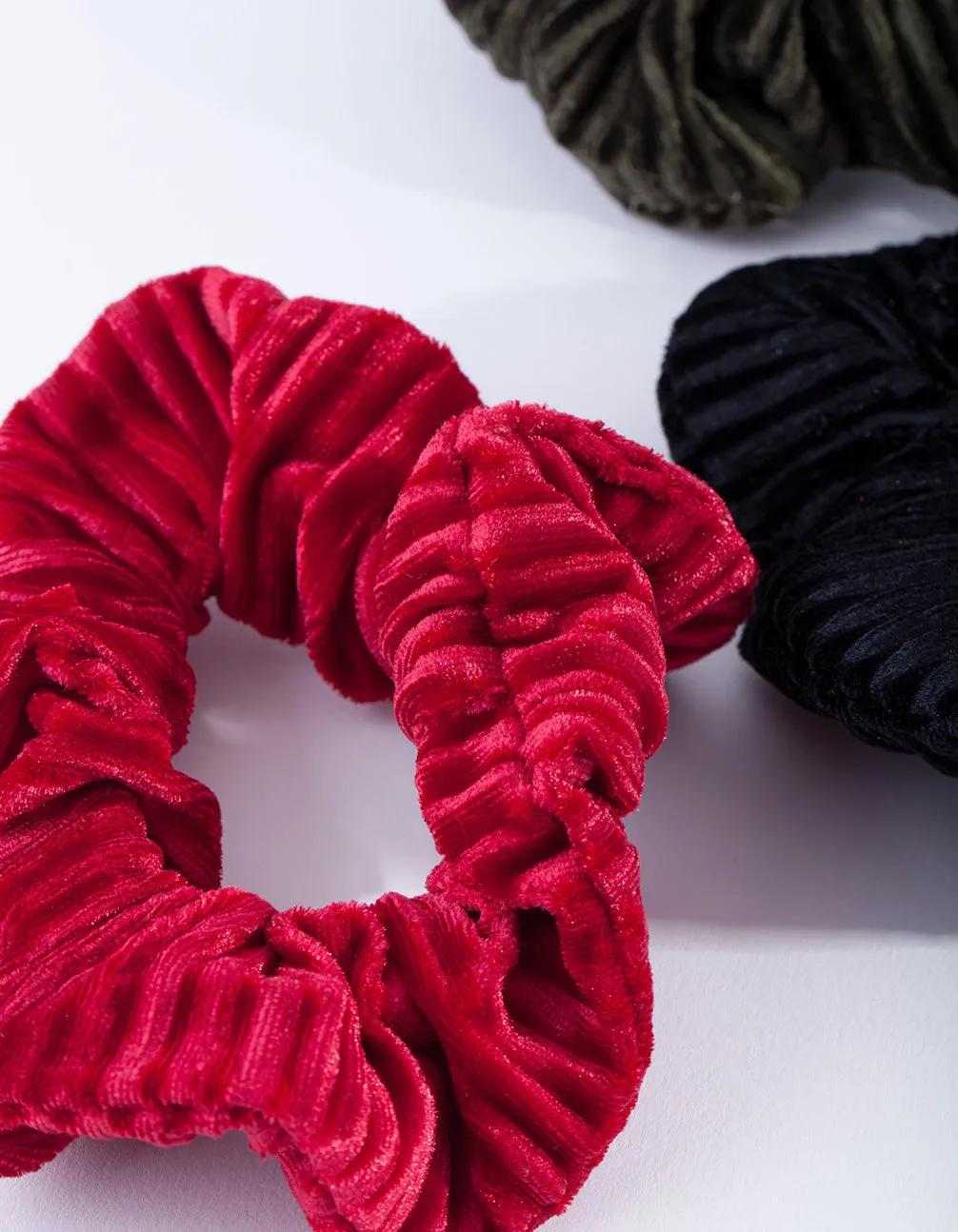 Velvet Cord Scrunchie Pack