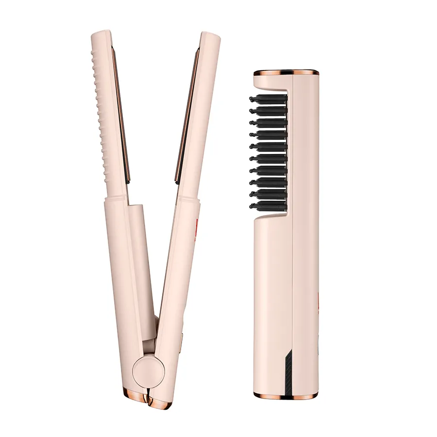 VIDAL SASSOON VS Brush&Straightener Set 2023 - Pink