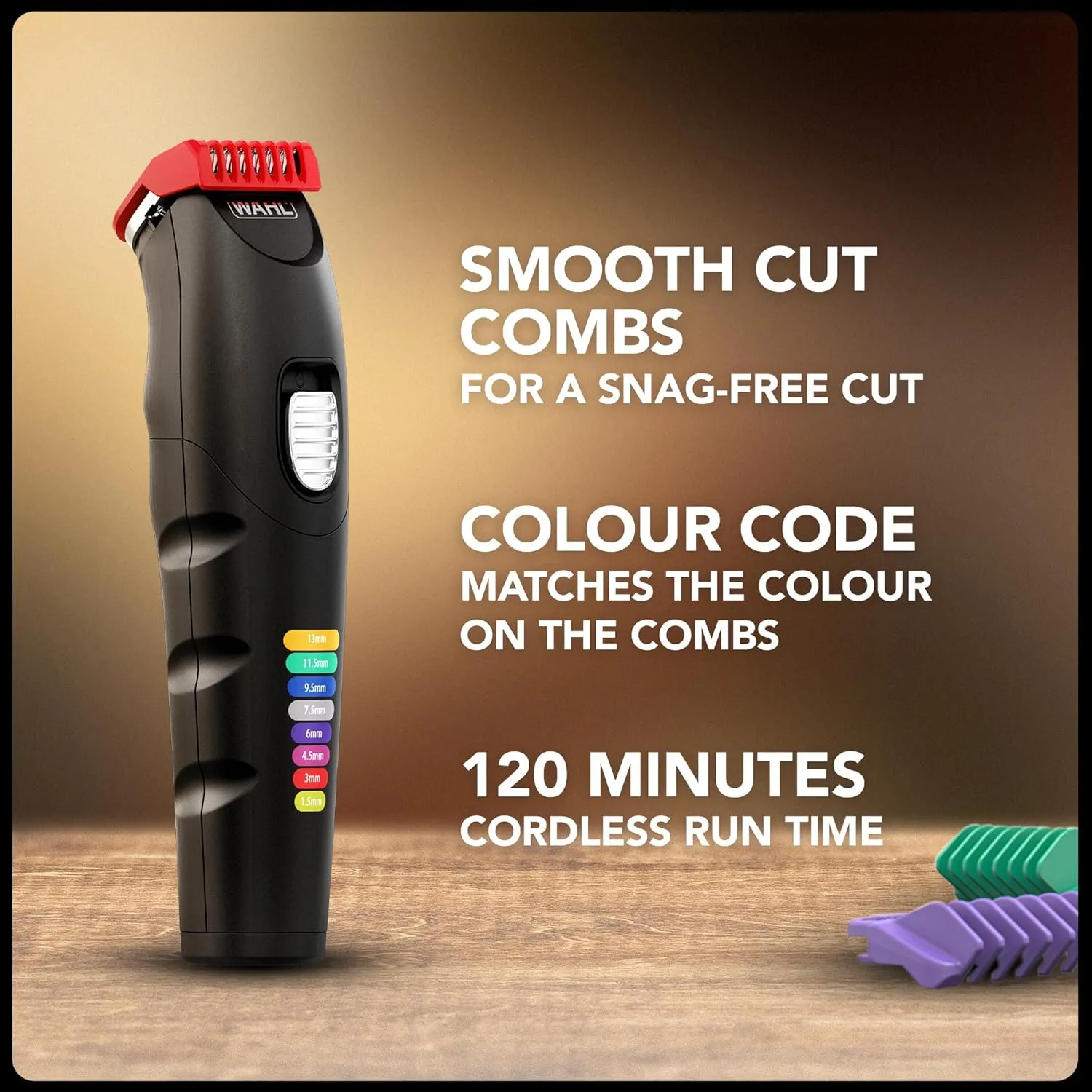 Wahl 8-in-1 Colour Trim Multigroomer - Cordless Body & Beard Trimmer with 4 Heads, Rechargeable