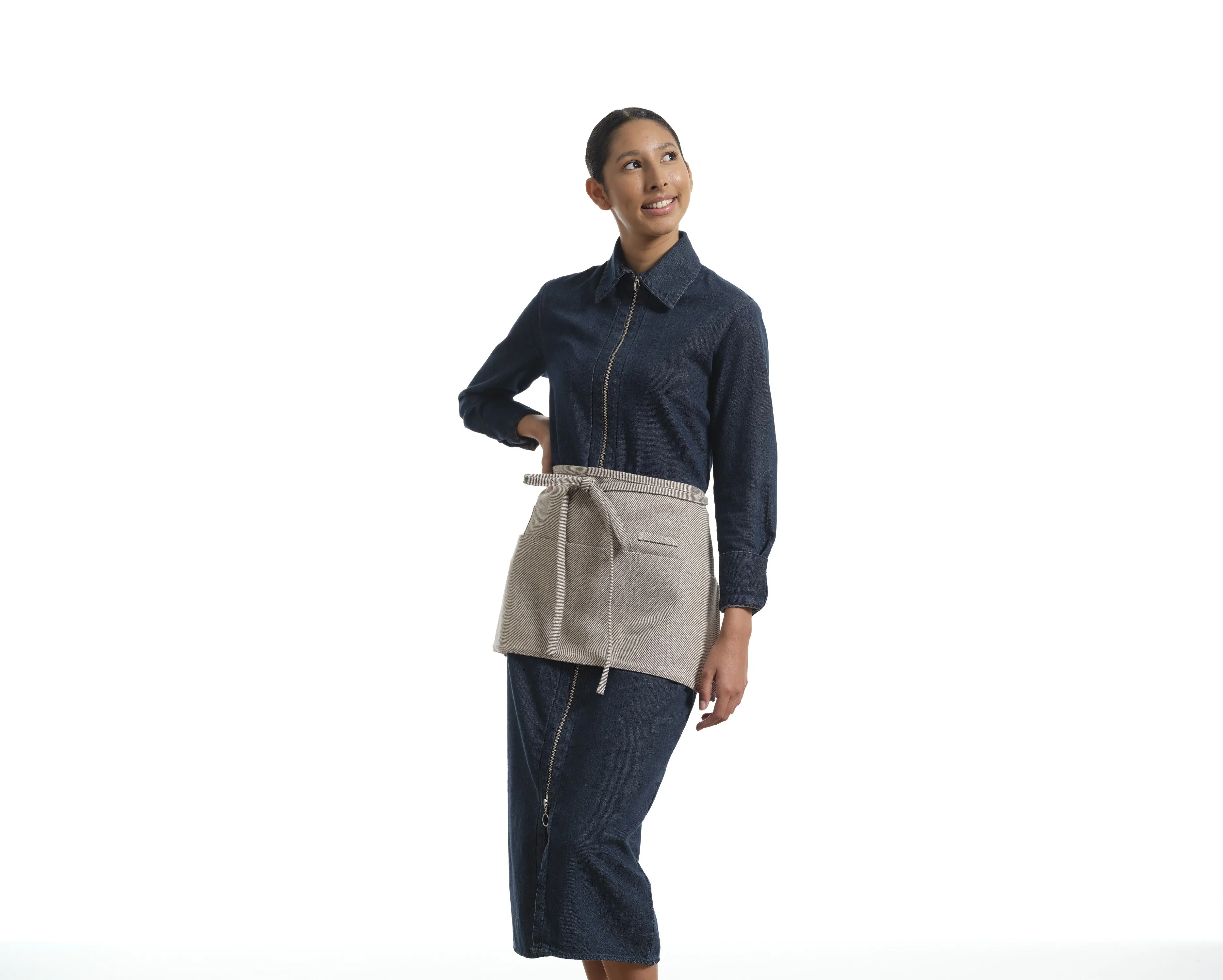 Waist Apron for Women and Men - Short Apron With 3 Pockets | Eco-Friendly