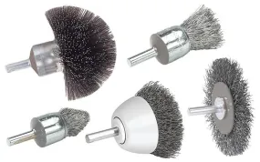 Walter 09C175 3" ALLSTEEL™ Mounted Crimped Stainless Steel Wire Wheel Brush (1 Brush)