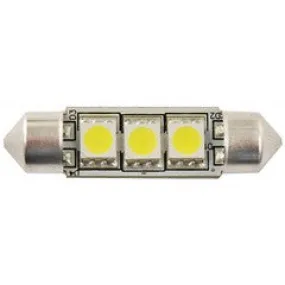 Warm White 10-30V LED Festoon Bulb - 48 Lumens - 38mm