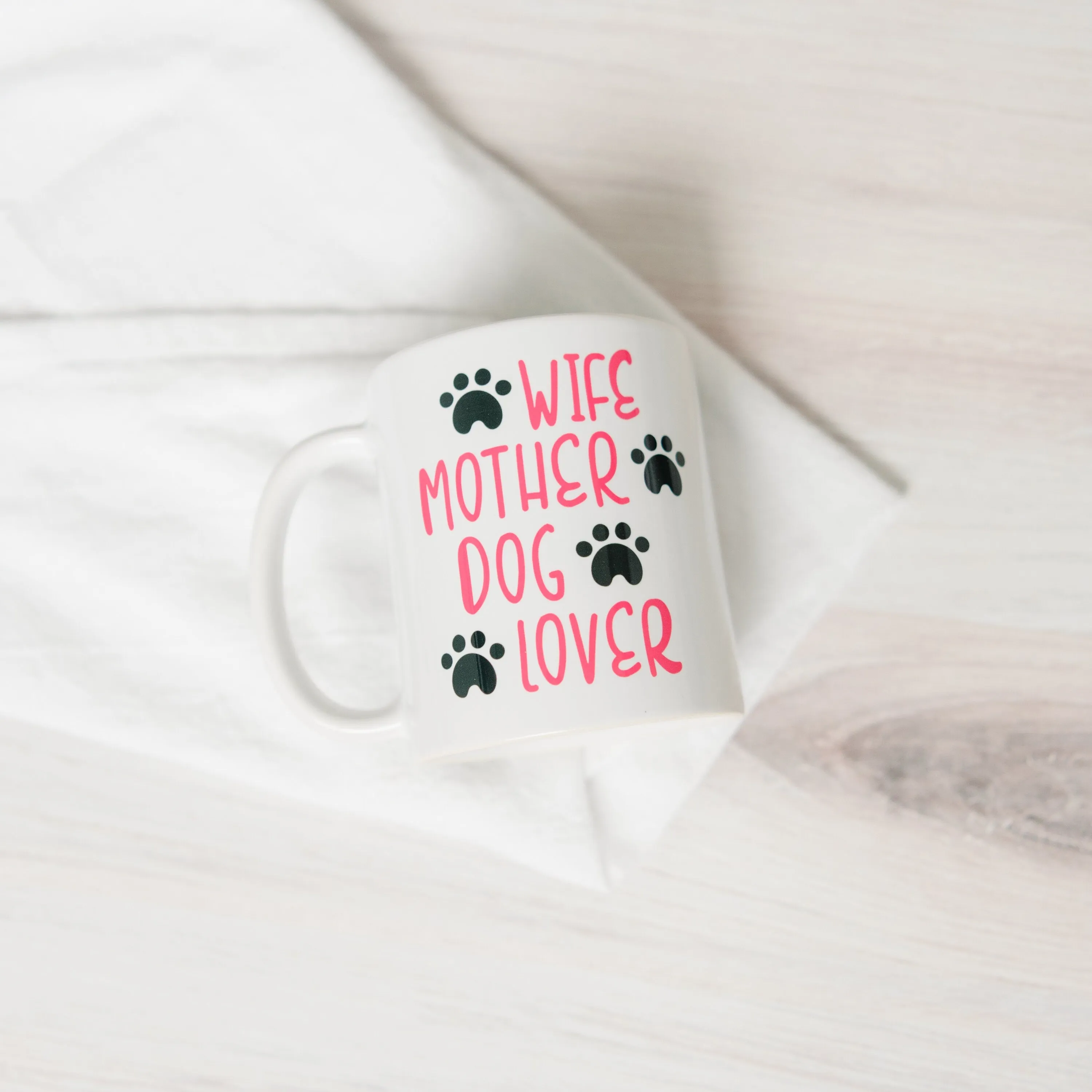 Wife Mother Dog Lover Coffee Mug - dog mom gifts - dog mom mug - dog mom cup