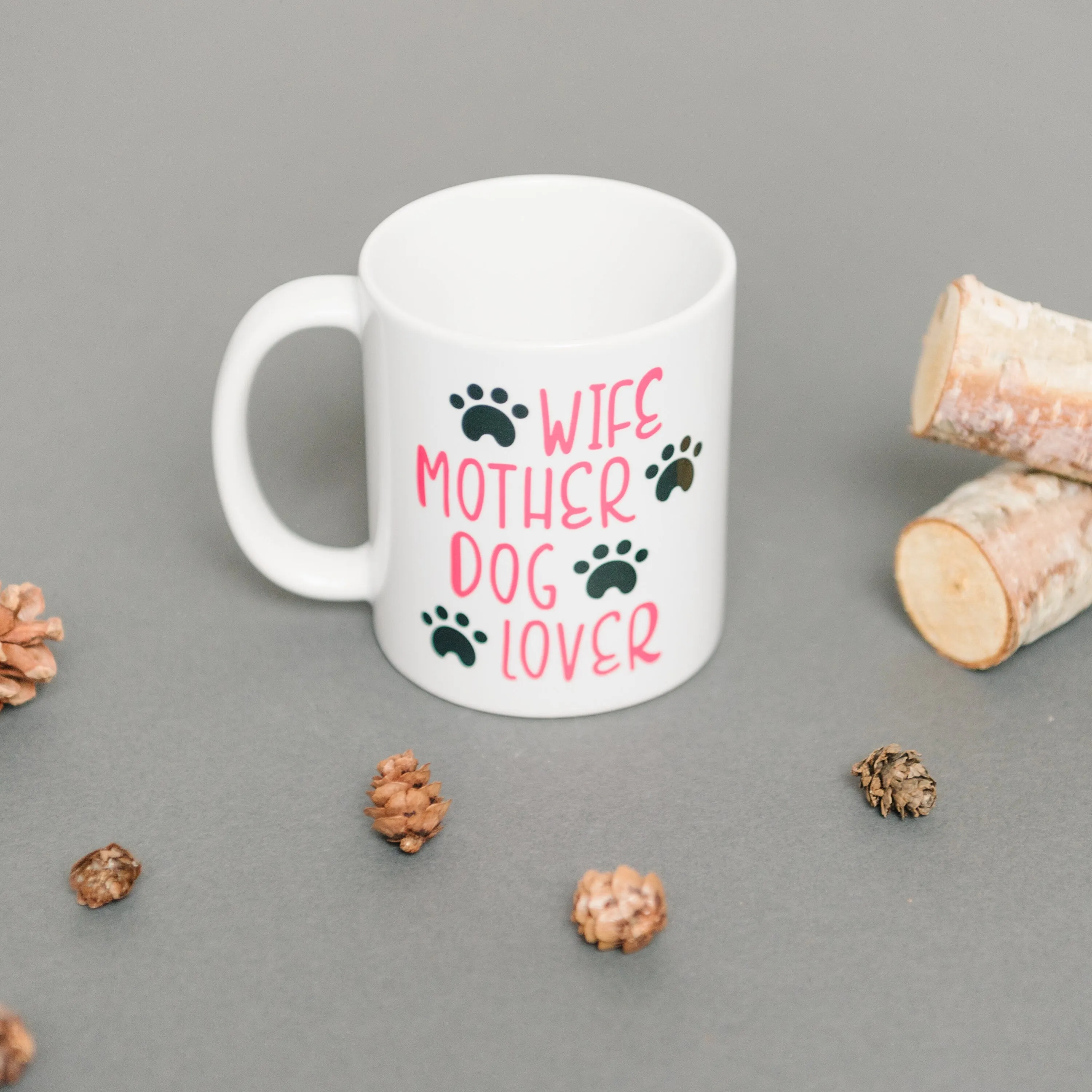 Wife Mother Dog Lover Coffee Mug - dog mom gifts - dog mom mug - dog mom cup