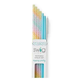 Wild Child   Aqua Reusable Straw Set