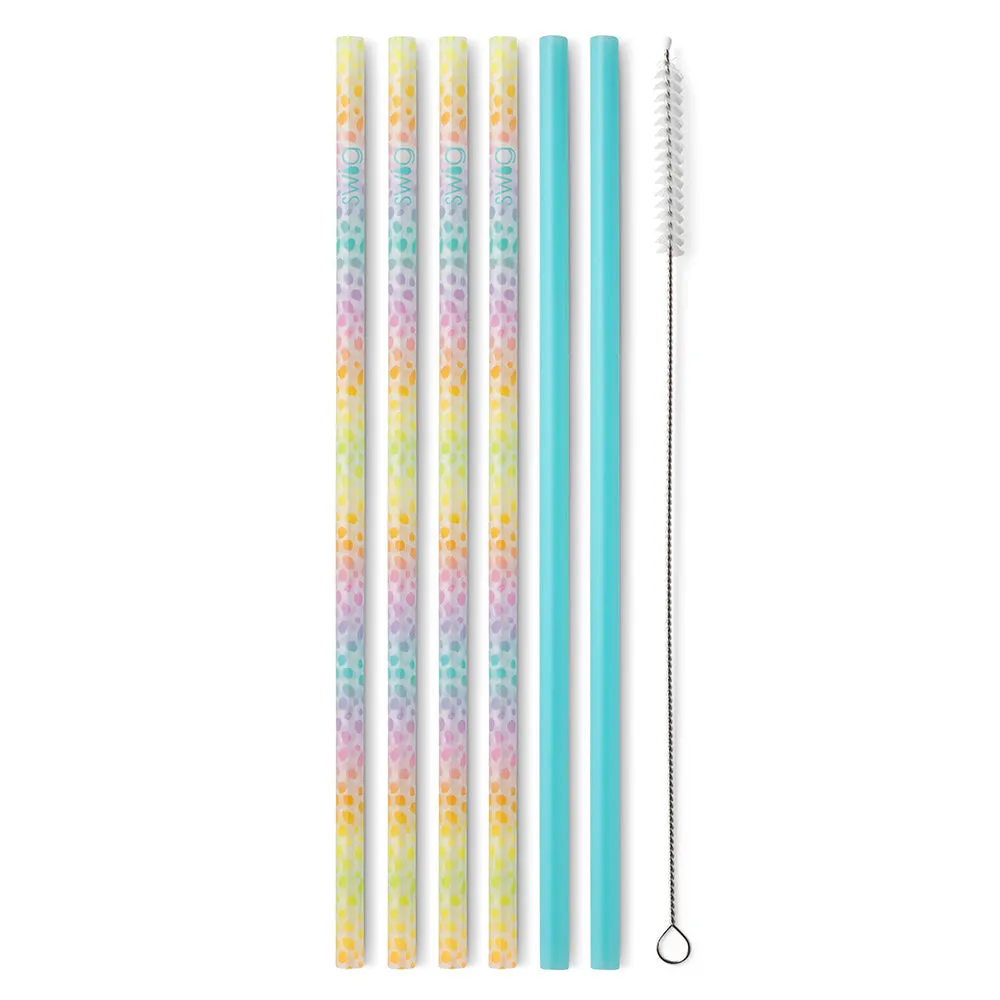 Wild Child   Aqua Reusable Straw Set