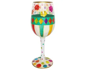 Wine Glass Roses Bottom's Up