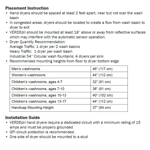 WORLD DRYER® Q-973 VERDEdri™ Hand Dryer ***DISCONTINUED*** Replaced by the Q-973A2