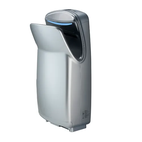 WORLD DRYER® V-649A VMAX® V2 - High-Speed, Surface-Mounted, Vertical Hands-Down-In 110V/120V SILVER (Replaces the Discontinued V-629A, V-639A, and V674A)