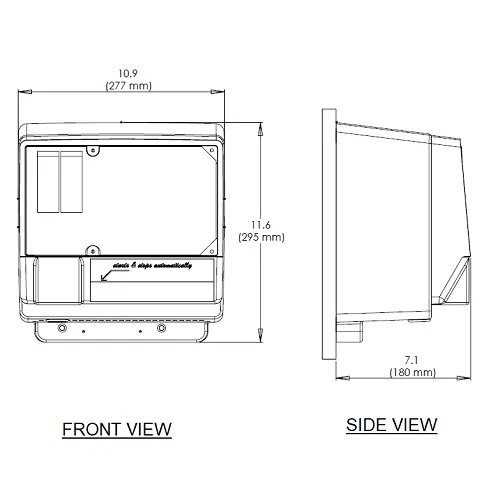 WORLD DRYER® WA246-001 (208V-240V) AirSpeed™ Hand Dryer **DISCONTINUED** No Longer Available - Please see AD90-SS as Replacement