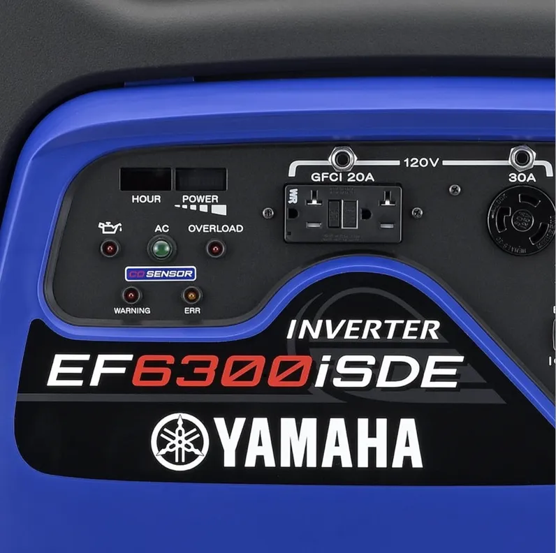 Yamaha EF6300ISDE 5500W/6300W 120/240V Electric Start Gas Inverter Generator With CO Sensor New