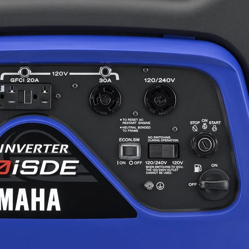 Yamaha EF6300ISDE 5500W/6300W 120/240V Electric Start Gas Inverter Generator With CO Sensor New