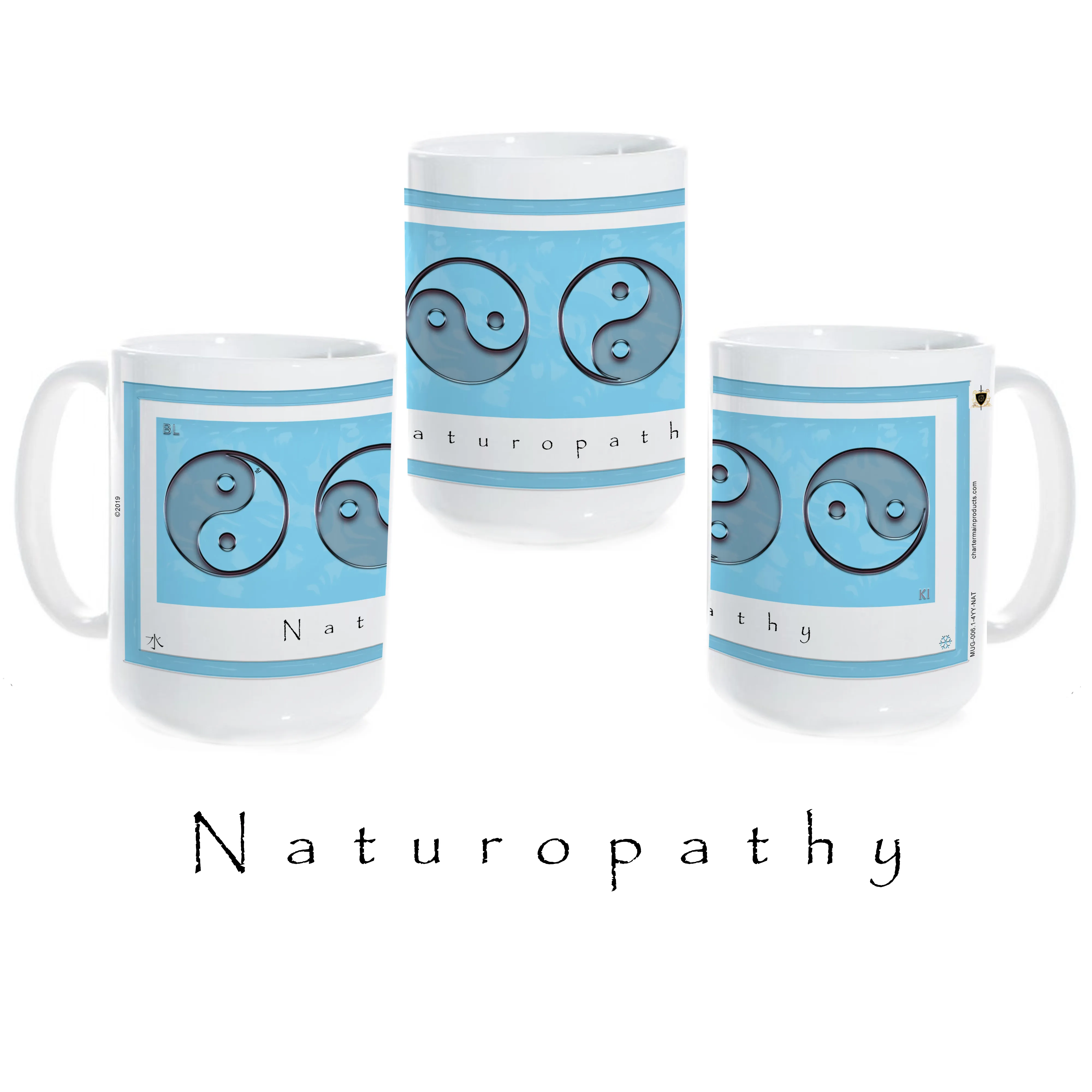 Yin Yang Coffee Mug "Water" (Naturopathy)