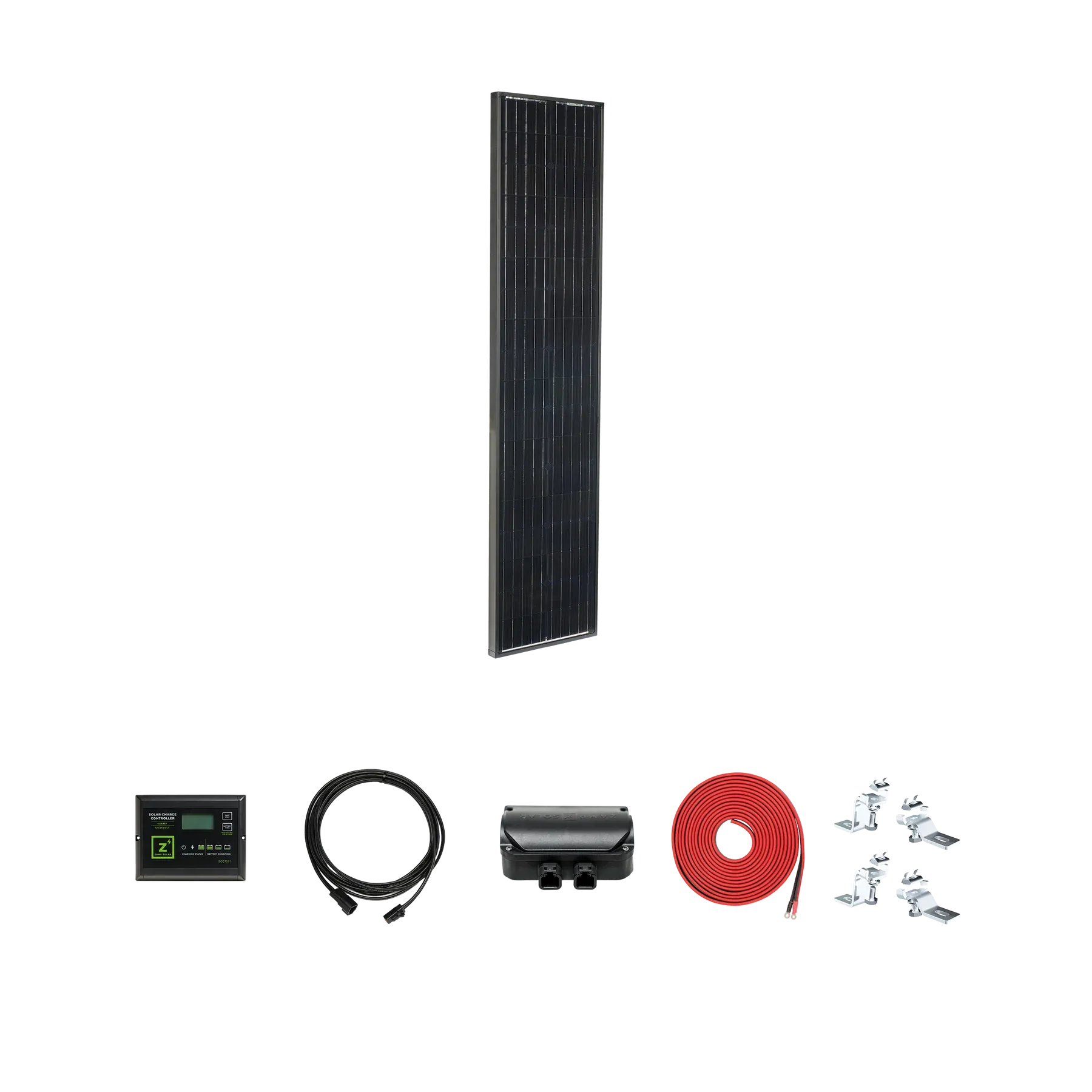 Zamp Solar Legacy Black 95 Watt Long PT20 Deluxe Kit